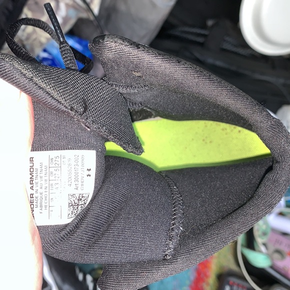 Under Armour Mens Leadoff high top black white Rubber Molded Baseball Cleats 9.5 - Picture 6 of 7